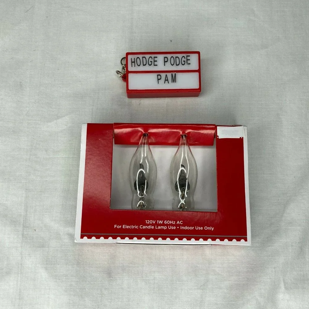 Clear Flicker 2 Bulbs Electric Candle Lamp Christmas Halloween Candelabra Indoor